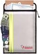 ROLOWAY Fireproof Document Bag (15 x 11 inchwith 2 PocketsWaterproof Zipper, Fireproof Money Bag, Fire Safe Bag with Reflective Strip, Fireproof Envelope for Cash, Legal Documents Safe (Silver.
