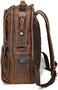 Lannsyne Vintage Genuine Leather Backpack For Men 15. 6 Inch Laptop Bag School Bag Overnight Weekender Camping Daypack Rucksack.