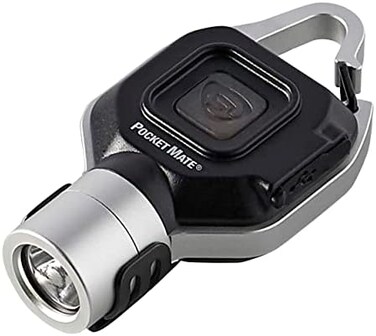 Streamlight 73300 Pocket Mate 325-Lumen Keychain/Clip-on USB Rechargeable Flashlight, Silver.