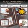 F&amp;L CLASSIC FL CLASSIC Men's RFID Vintage Look Genuine Leather Long Bifold Wallet Checkbook Wallets,buffalo vintage leather, buffalo vintage leather, Bi-fold Long Checkbook Wallet.
