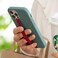 Sinjimoru Stretching Silicone Phone Strap as Cell Phone Grip Holder, Reusable Slim Cell Phone Holder for Hand with Clip for GalaxyiPhone Case. Sinji Finger Strap Clip Black 210.