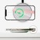 Sinjimoru Stretching Silicone Phone Strap as Cell Phone Grip Holder, Reusable Slim Cell Phone Holder for Hand with Clip for GalaxyiPhone Case. Sinji Finger Strap Clip Black 210.