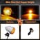QUASCO Led Turn Signal Lights Universal Mini Size Blinkers Front Motorcycle Indicator Compatible with Harley Honda Kawasaki Suzuki Triumph Yamaha.