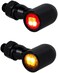 QUASCO Rear Motorcycle LED Turn Signals Universal Mini Size Brake Tail Light Blinkers Compatible with Harley Honda Kawasaki Suzuki Triumph Yamaha.