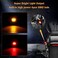 QUASCO Rear Motorcycle LED Turn Signals Universal Mini Size Brake Tail Light Blinkers Compatible with Harley Honda Kawasaki Suzuki Triumph Yamaha.