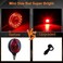 QUASCO Rear Motorcycle LED Turn Signals Universal Mini Size Brake Tail Light Blinkers Compatible with Harley Honda Kawasaki Suzuki Triumph Yamaha.