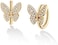 VACRONA Cubic Zirconia Huggie Earrings 14k Gold Plated Tiny Earrings Small Huggie Hoop Earrings Simple Lightweight Hoops Gift for Women, Metal, Cubic Zirconia.