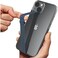 Sinjimoru Stretching Silicone Phone Strap as Cell Phone Grip Holder, Reusable Slim Cell Phone Holder for Hand with Clip for GalaxyiPhone Case. Sinji Finger Strap Clip Navy 210.