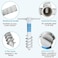 REFFU Heavy Duty Beach Umbrella Sand Anchor, Umbrella Holder Stand with 5 Spiral Screw Safe Stand for Strong Winds.