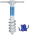 REFFU Heavy Duty Beach Umbrella Sand Anchor, Umbrella Holder Stand with 5 Spiral Screw Safe Stand for Strong Winds.