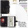 Onlyesh Budget Binder, Cash Envelopes for Budgeting, Money Organizer for Cash, 28Pcs Budget Binder with Cash Envelopes, Marble 6-Ring Money Saving Binder(Black.