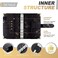 Onlyesh Budget Binder, Cash Envelopes for Budgeting, Money Organizer for Cash, 28Pcs Budget Binder with Cash Envelopes, Marble 6-Ring Money Saving Binder(Black.