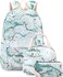 Bluboon School Backpack for Girls Teens Bookbag Set Laptop Backpack Lunch Box with Pencil Bag.