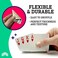 Copag 1546 Neoteric Design 100% Plastic Playing Cards, Poker Size Green/Red Double Deck Set (Regular Index.