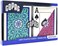 Copag 1546 Neoteric Design 100% Plastic Playing Cards, Poker Size Green/Red Double Deck Set (Jumbo Index.
