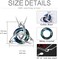 TOUPOP Celtic Knot Necklace Sterling Silver Luck Irish Pendant Necklace with Blue Circle Crystal Fashion Jewelry Gifts for Women Teen Girls Friend Birthday Christmas 0. 77 in(19. 6 mm*0. 85 in(21. 7.