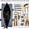 MELOTOUGH Utility Tool Tote bag Combo Kit-Includes 2 Medium Tool Organizer Bags for Electrician, Plumbing, Gardening, HVACMore (14 inch,BlackGrey.