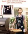Binggle Funny Cooking Chef Apron for Men with Pockets BBQ Kitchen Work Aprons Birthday Father's day Creative Gifts for Dad.