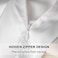 SIYUAN 2 Pcs Mulberry Silk Pillowcase for Hair and Skin,Cooling Silk Pillow Case with Hidden Zipper,Allergen Proof Dual Sides Soft Breathable Smooth Silk Pillow Cover for Women(Standard-2PCS,White.