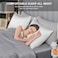 SIYUAN 2 Pcs Mulberry Silk Pillowcase for Hair and Skin,Cooling Silk Pillow Case with Hidden Zipper,Allergen Proof Dual Sides Soft Breathable Smooth Silk Pillow Cover for Women(Standard-2PCS,White.