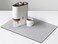 Golener Coffee Maker Mat for Countertops, Coffee Bar Accessories Fit Under Coffee Machine Mat, 19"x12" Rubber Backed Coffee Pots, Table Mat Under Appliance, Dish Drying Mat, Marble Gray for Kitchen Co