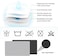 Golener Coffee Maker Mat for Countertops, Coffee Bar Accessories Fit Under Coffee Machine Mat, 19"x12" Rubber Backed Coffee Pots, Table Mat Under Appliance, Dish Drying Mat, Marble Gray for Kitchen Co