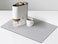 Golener Coffee Maker Mat for Countertops, Coffee Bar Accessories Fit Under Coffee Machine Mat, 19"x12" Rubber Backed Coffee Pots, Table Mat Under Appliance, Dish Drying Mat, Marble Gray for Kitchen Co