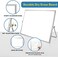 ABERLLS Dry Erase White Board, 16inX12in Large Magnetic Desktop Whiteboard with Stand, 10 Markers, 4 Magnets, 1 Eraser, Portable Double-Sided White Board Easel for Kids Memo to Do List Desk School.