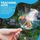 SENSORY4U Rainbow Twirler Stick - 4 Pack - Magic Party Bubble Wand - Spin Twirl Swirl and Dazzle - Fun Addicting Party Favor.