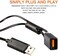 Xahpower Kinect Adapter for Xbox 360, USB to AC Power Supply PC Adapter Compatible with Mircosoft Xbox 360 Kinect Sensor System with Charging Cable Cord.