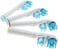 رؤوس فرشاة بديلة من VWONST متوافقة مع Oral-B - تصميم التنظيف المزدوج، رؤوس فرشاة التنظيف المزدوج، متوافقة مع فرشاة الأسنان الكهربائية Braun Oral-B Dual Clean - عبوة من 4 قطع.