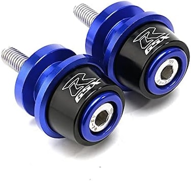 MOWOK Motorcycle Swing Arm Spools Sliders CNC Swing Arm Stand Screw Swingarm Stand Paddock Compatible for Suzuki GSXR1000 GSXR1300 GSXR600 GSXR750 GSXR 125 GSXR 150 (Blue.