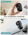 ZUMIMALL 2K Solar Camera Security Outdoor, Solar Powered Battery Operated Wireless (Black.