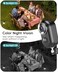 ZUMIMALL 2K Solar Camera Security Outdoor, Solar Powered Battery Operated Wireless (Black.