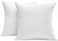 SNUG&amp;COZY SNUGCOZY Luxury Goose Down Feather Pillow Inserts - 18x18IN, Double Layered Down-Proof Design, Ultra-Soft Cover, High Fill Weight, Pack of 2, White.