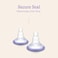 Lansinoh ComfortFit Breast Pump Flanges, 2 Count 36mm.