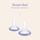 Lansinoh ComfortFit Breast Pump Flanges, Size 21mm, 2 Count.