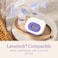 Lansinoh ComfortFit Breast Pump Flanges, Size 21mm, 2 Count.