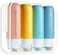 Gemice Travel Bottles for Toiletries Tsa Approved Travel Size Containers BPA Free Leak Proof Travel Tubs Refillable Liquid Travel Accessories for Cometic Shampoo and Lotion Soap, Yellow.