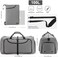 VS VOGSHOW Vogshow Travel Duffel Bag, 100L Foldable Overnight Weekender Bag With Shoes Compartment for Men Women Convertible Luggage Bag Water-Resistant Large Gray (100L.