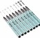 Writech Liquid Fineliner Pens Black Precision Multiliner Micro Pen 9 Pack, Quick Dry Waterproof Pigment Ink Drawing Pen for Journaling Planning Hand Lettering Illustration Sketching Calligraphy.