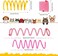 Sumind 30 Pieces Cat Springs Cat Spiral Toys Cat Fetch Chew Toy Kitten Pet Plastic Coil Spiral Springs for Kitten Bouncing Play Training, 2 Styles.