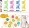 Sumind 30 Pieces Cat Springs Cat Spiral Toys Cat Fetch Chew Toy Kitten Pet Plastic Coil Spiral Springs for Kitten Bouncing Play Training, 2 Styles.