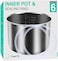 ZoneFly Inner Pot for Instant Pot 6 Qt, with 2-Pack 100% Silicone Sealing Ring Replacement Pot for InstaPot Cooking Pot Stainless Steel (Equivalent to IP-POT-SS304-60Nonstick Pot for IP-DUO, LUX, CSG
