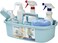 ALINK Large Plastic Shower Caddy Tote, Portable Storage Caddy Basket Organizer with Handle for Dorm, Bathroom, Tool, Garden, Kitchen, Cleaning Supplies &ndash; Blue.