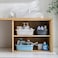 ALINK Large Plastic Shower Caddy Tote, Portable Storage Caddy Basket Organizer with Handle for Dorm, Bathroom, Tool, Garden, Kitchen, Cleaning Supplies &ndash; Blue.