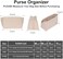منظم حقيبة Doxo، حقيبة يد من اللباد تناسب حقيبة Speedy 30 Neverfull PMBase Shaper قطعتين (مزيج بيج متوسط).