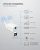 BrosTrend Dual Band 1200Mbps WiFi Bridge, Convert Your Wired Device to Wireless Network, Works with Any Ethernet-Enabled Devices, WiFi to Ethernet Adapter with Standard RJ45 LAN Port, Easy Setup.