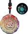 Day Day Up Orgonite Pendant Om Symbol Luminous Necklace Chakra Healing Energy Necklace Meditation Jewelry 1. 38 inch, Crystal, Agate.