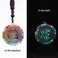 Day Day Up Orgonite Necklace Sri Yantra Luminous Pendant Sacred Geometry Chakra Energy Necklace Meditation Jewelry, Crystal, Agate.